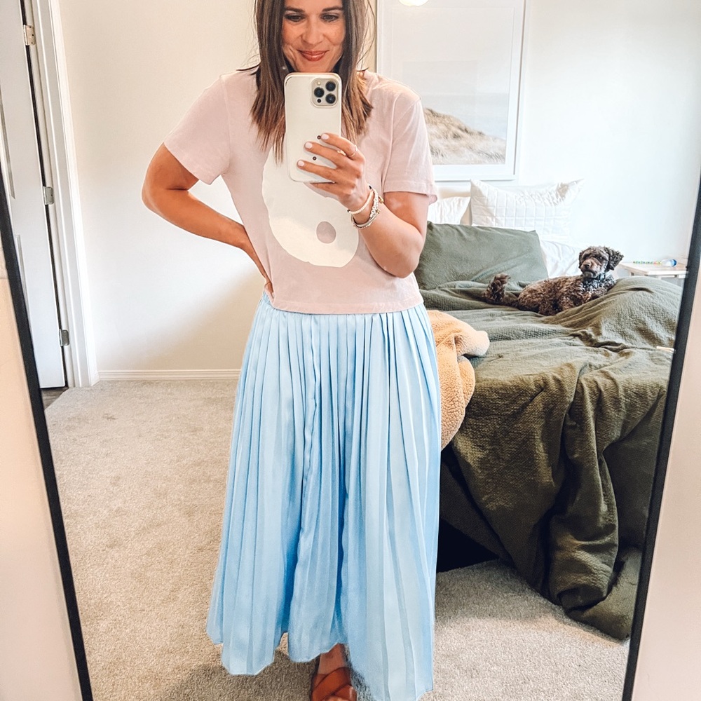 a new day Sky Blue Maxi Skirt